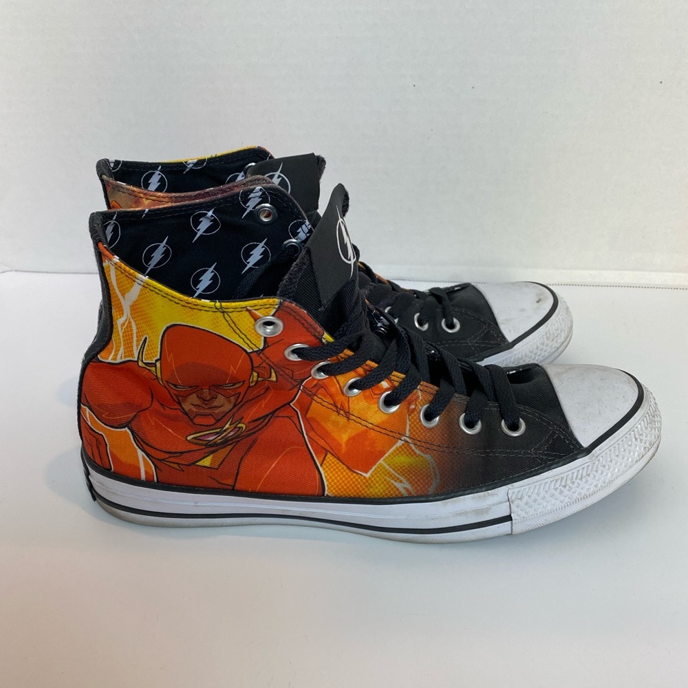 Converse DC Comics Flash High Top Sneakers Size 8.5